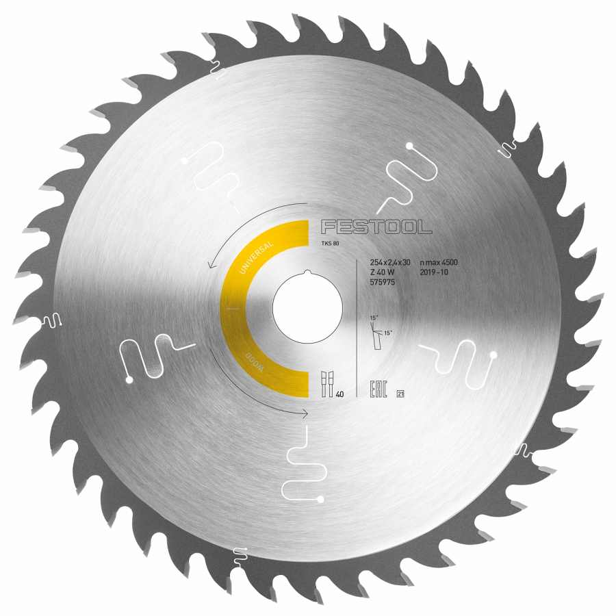 (image for) Festool Wood Universal Saw Blade HW 254x2.4x30 W40 for TKS 80