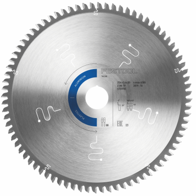 (image for) Festool HW 254x2,4x30 TF80 A Aluminium/Plastics Circular Saw Blade 254mm x 30mm 80T
