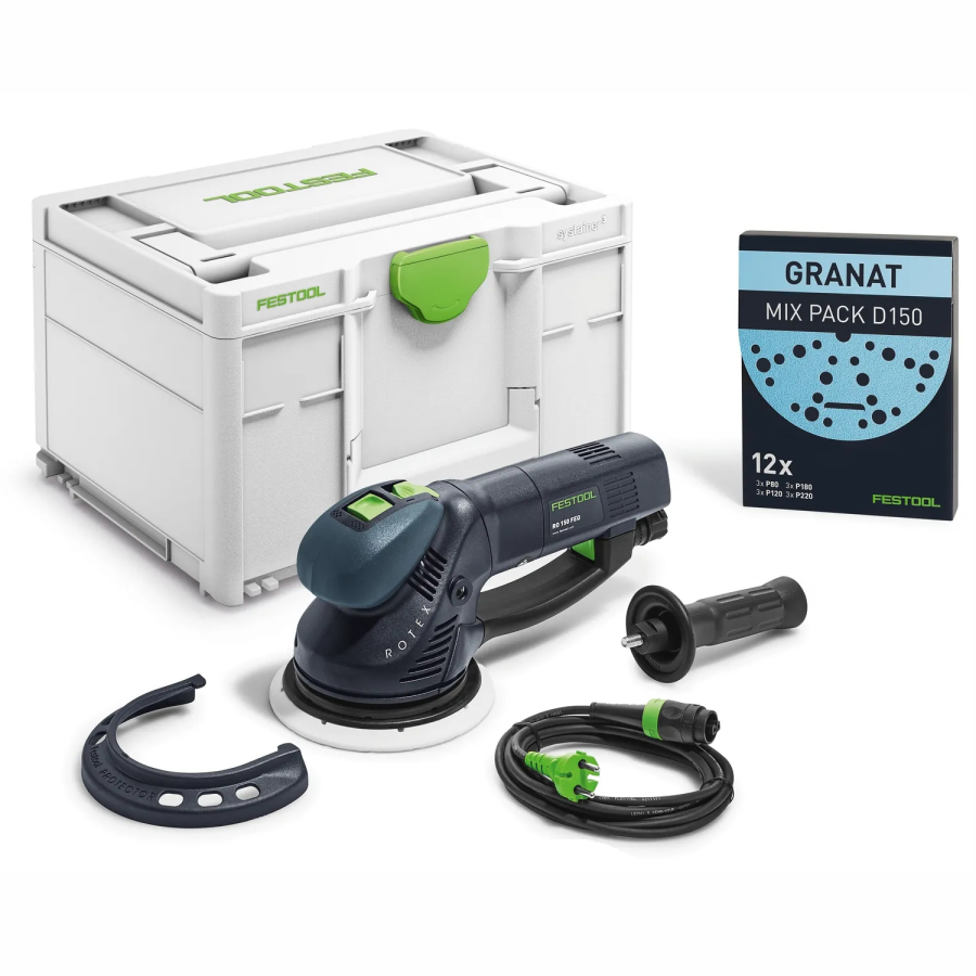 (image for) Festool RO 150 FEQ-Plus ROTEX Geared Eccentric Sander in Systainer