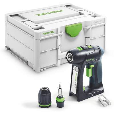 (image for) Festool C 18-Basic 18V Cordless Drill in Systainer with C-shape handle