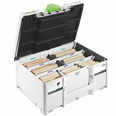 (image for) Festool DS/XL D12/D14 128 BU Beech DOMINO XL Assortment Set for DF 700