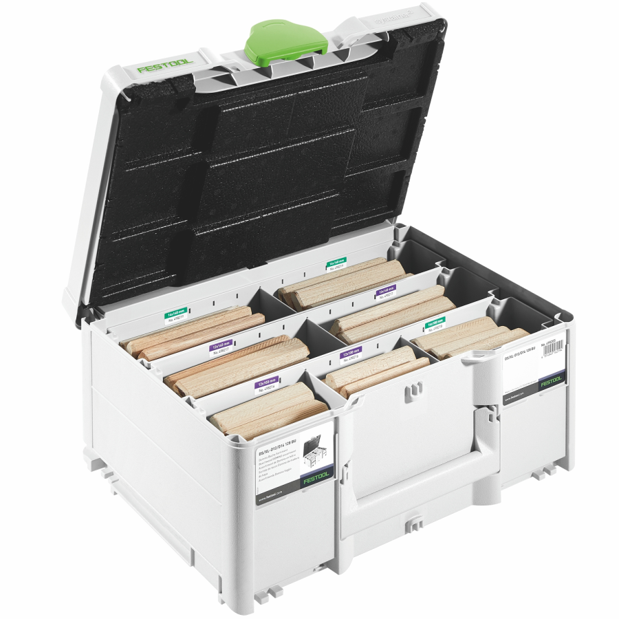 (image for) Festool DS/XL D12/D14 128 BU Beech DOMINO XL Assortment Set for DF 700