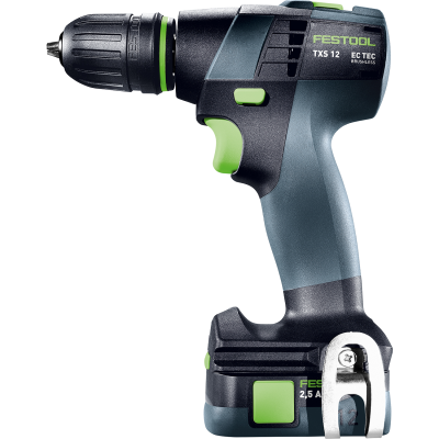 (image for) Festool TXS 12 2,5-Plus Cordless Drill with classic T-shape design
