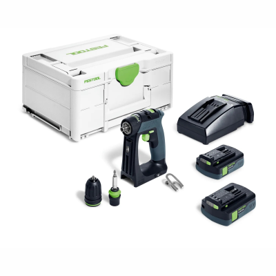 (image for) Festool CXS 18 C 3,0-Plus Cordless Drill with ergonomic C-shape design