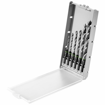 (image for) Festool BKS SYS3 D3-10 CE/W CENTROTEC Wood Drill Bit Case 3-10mm 6 Piece