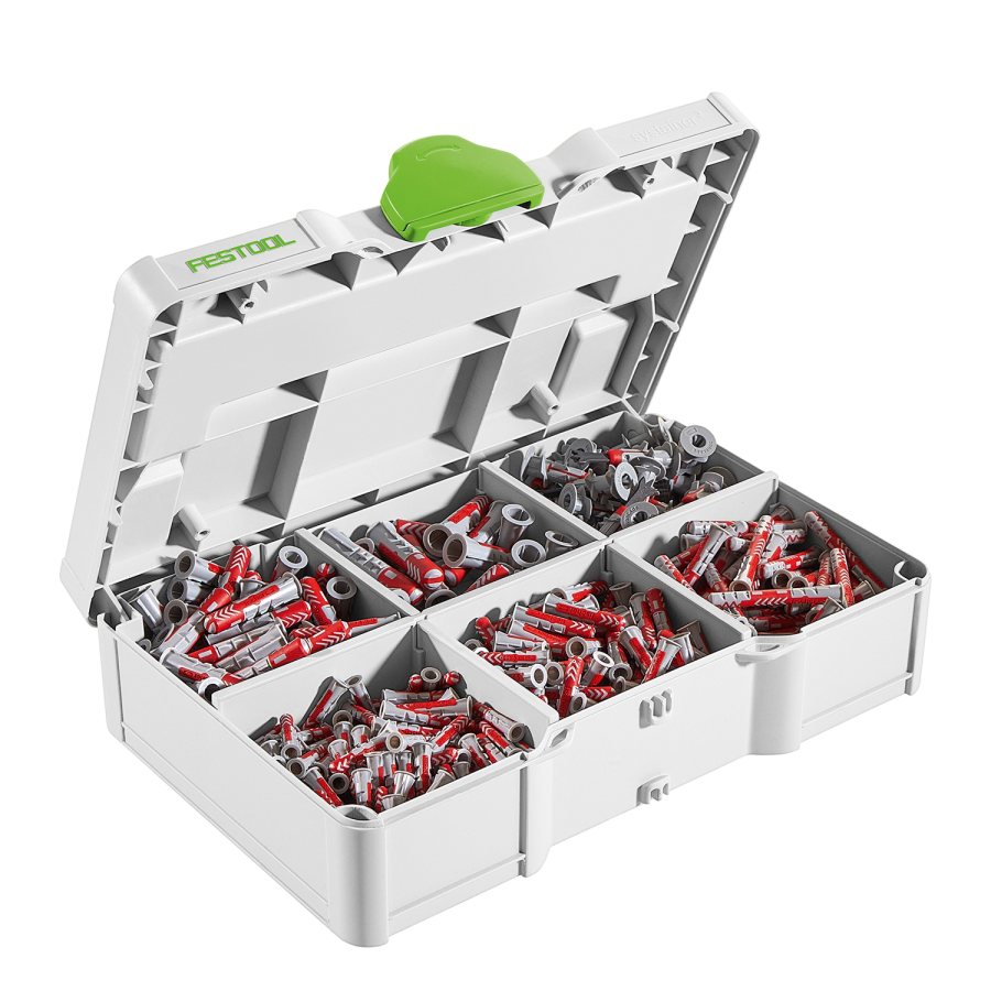 (image for) Festool SYS3 S 76-DBL-Set Systainer³ Dowel & Fixing Set 560 Pieces