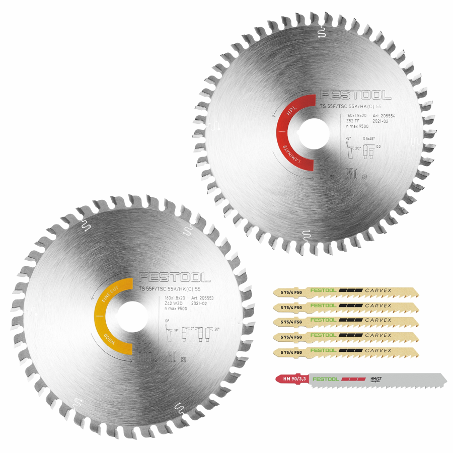 (image for) Festool KSB-SORT/2 W/L 160x1,8 Saw Blade Set