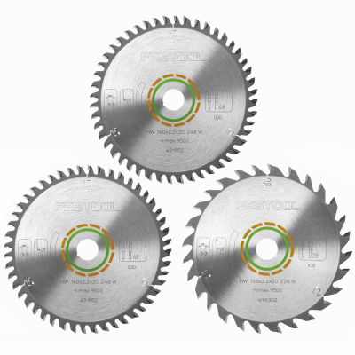 (image for) Festool KSB-SORT/3 W 160x2,2 Circular Saw Blade Set 160mm 3 Piece