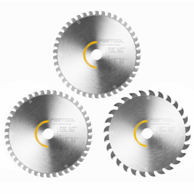 (image for) Festool KSB-SORT/3 W 168x1,8 Circular Saw Blade Set 168mm 3 Piece