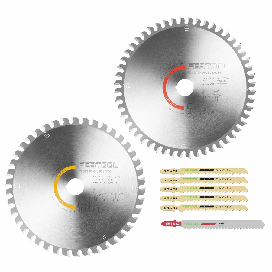 (image for) Festool KSB-SORT/2 W/L 168x1,8 Saw Blade Set