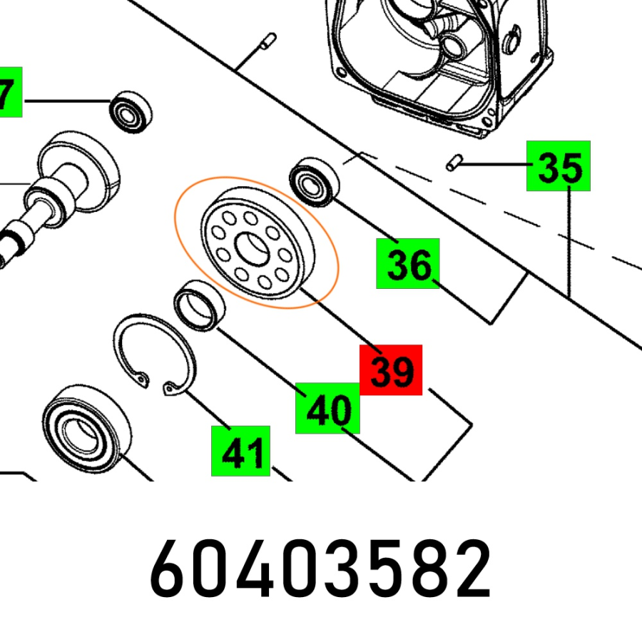 (image for) Spindle Wheel Mxp 1602