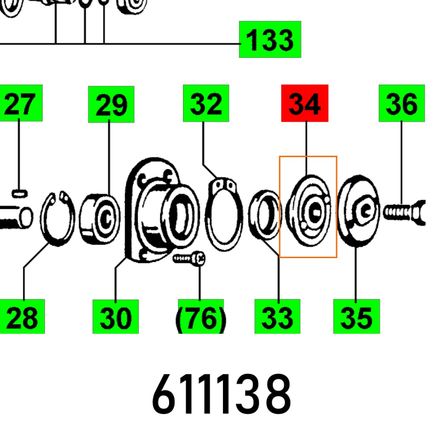 (image for) Flange Axp-132 E Vollst.