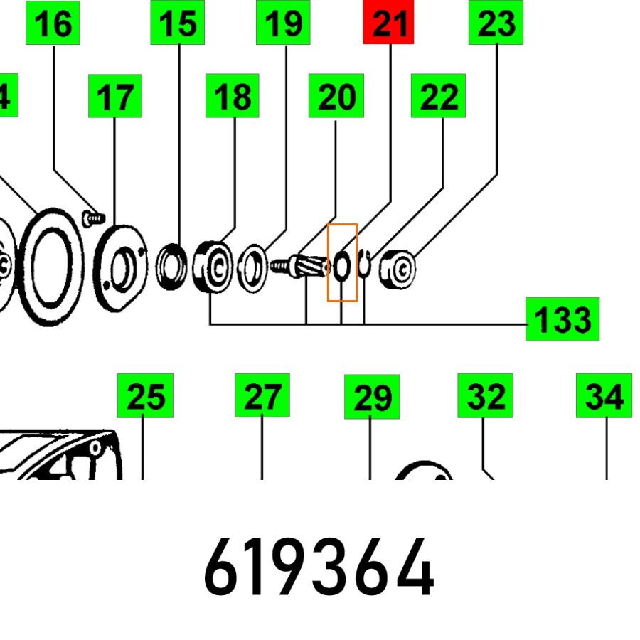 (image for) Support Washer S 12x18x1