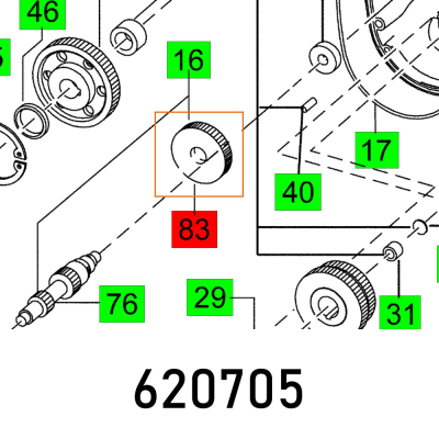 (image for) Motor Gear Mxp 1602 E