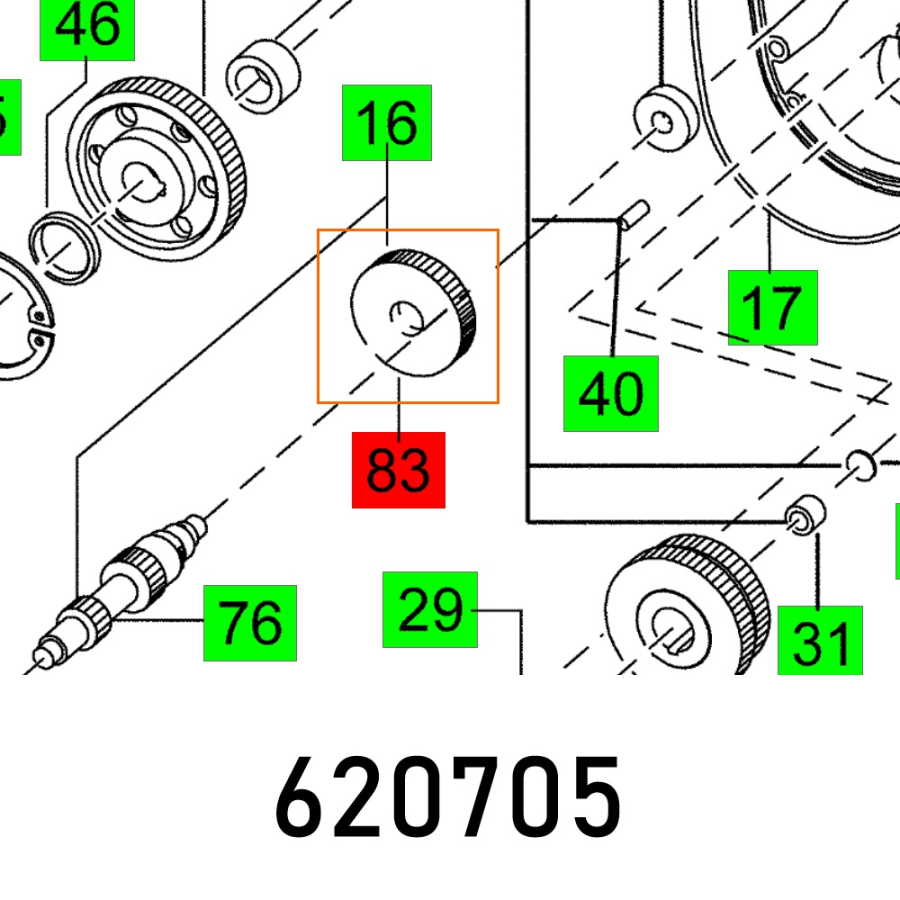(image for) Motor Gear Mxp 1602 E