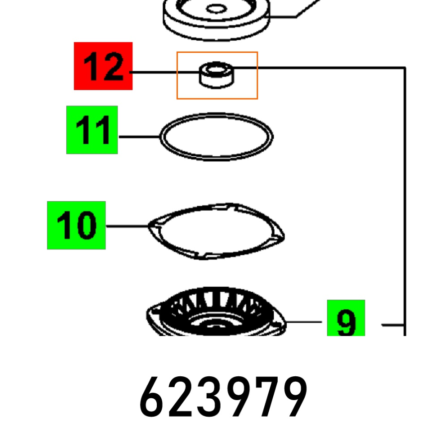 (image for) Distance Ring Agp 125-14 Cq