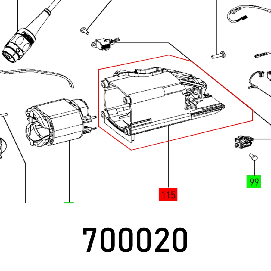 (image for) Motor Frame Df 700 Eq