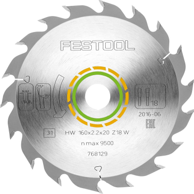 (image for) Saw Blade Hw 160x2,2x20 W18