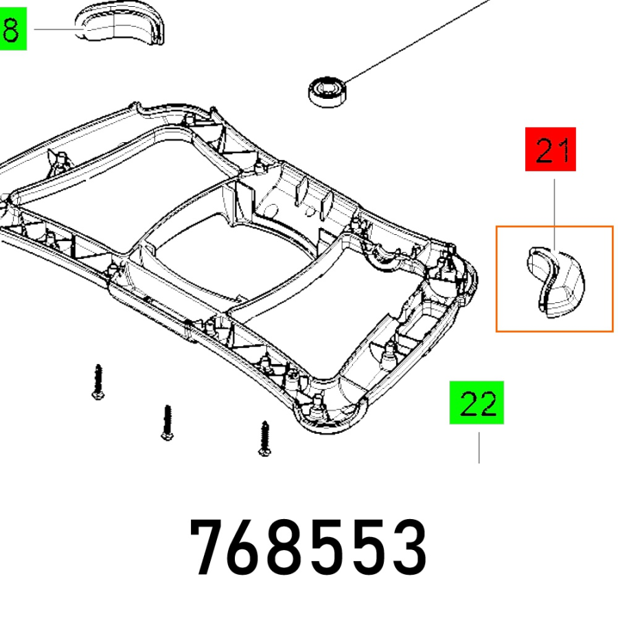 (image for) Shock Absorber Mx 1000 E Ef Oben Rechts