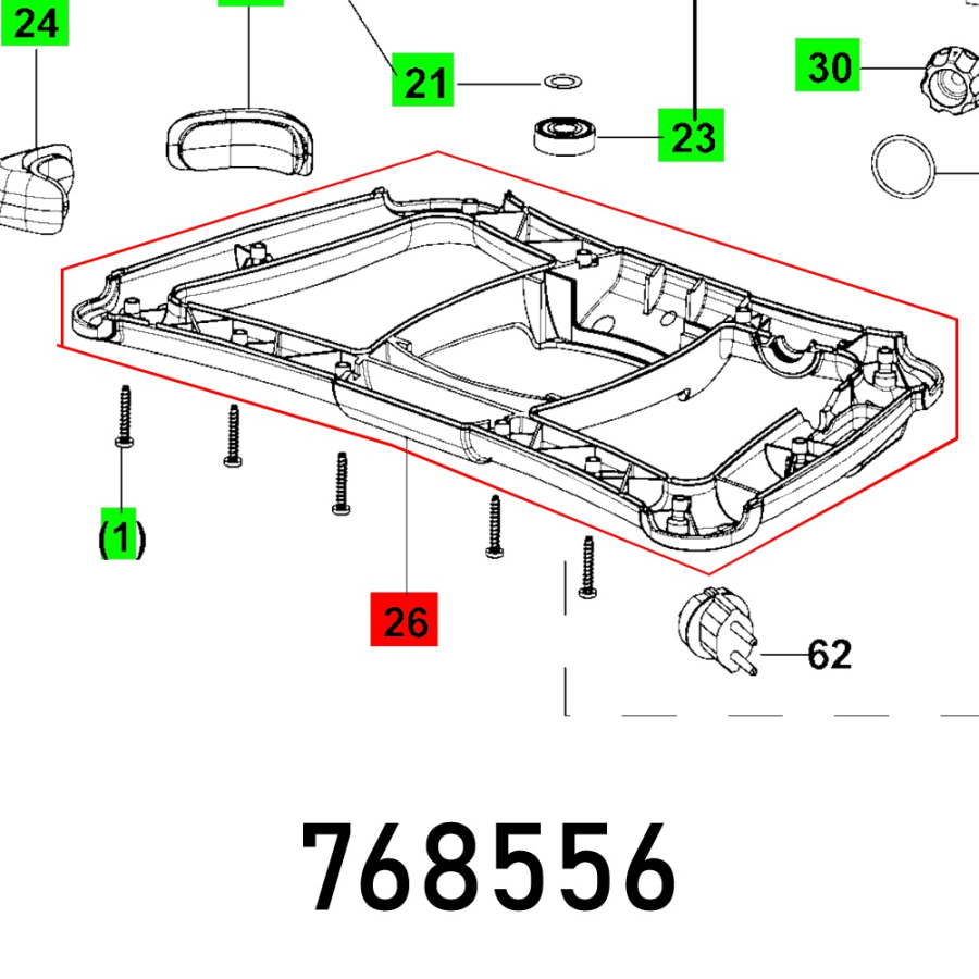 (image for) Handle Mx 1000 E Ef