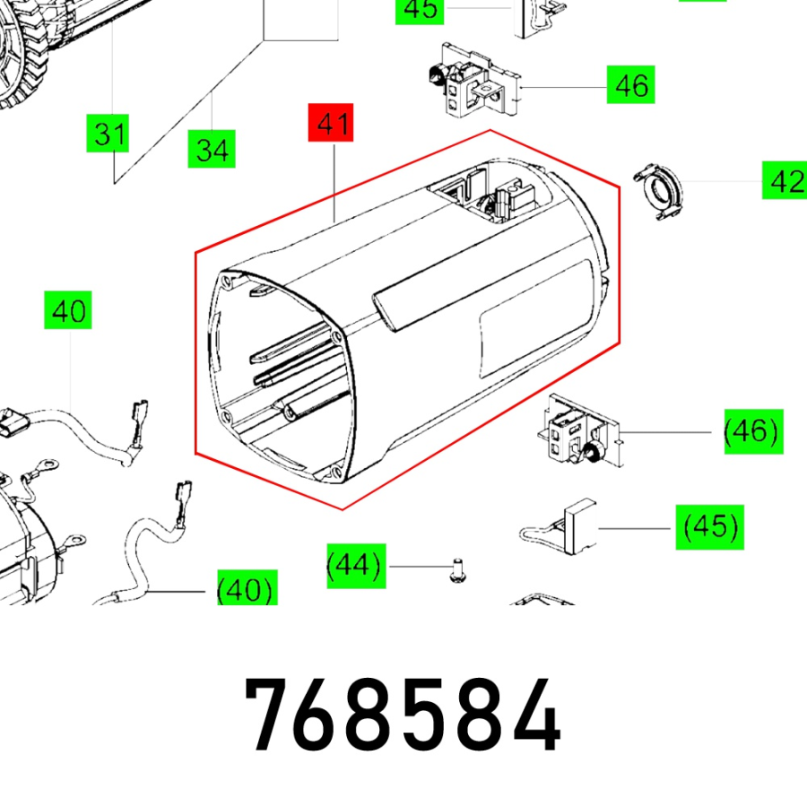 (image for) Motor Frame Ag 230-26 R
