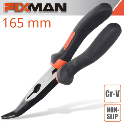 (image for) Fixman Industrial Bent Nose Pliers 6' X 160mm