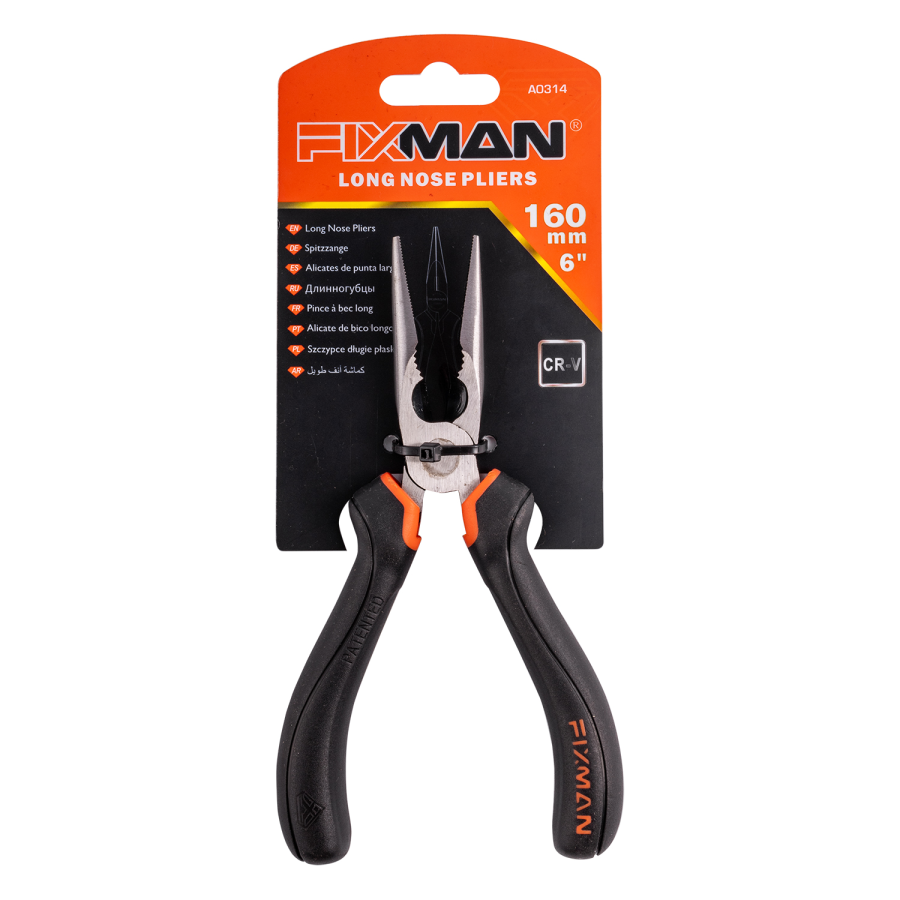 (image for) Fixman Industrial Long Nose Pliers 6'/160mm