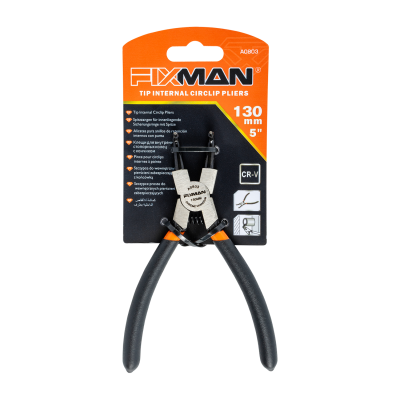 (image for) Fixman Internal Circlip Pliers 6'/145mm X 90 Deg
