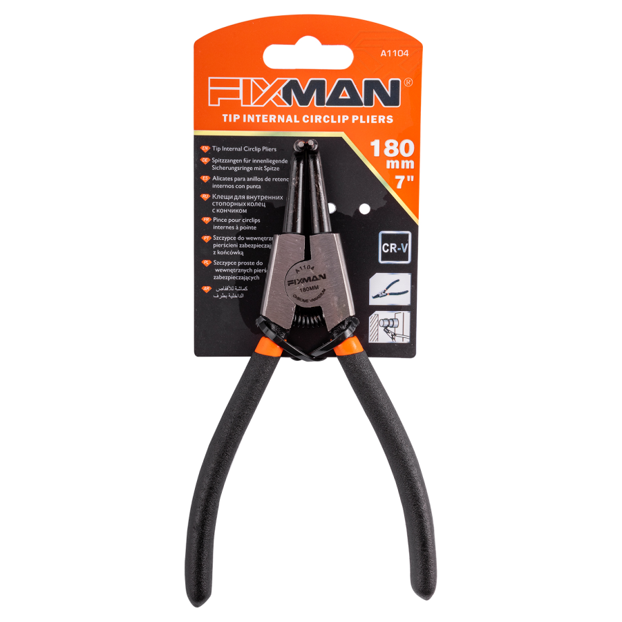 (image for) Fixman External Circlip Pliers 7'/175mm 90 Deg