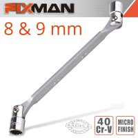 (image for) Fixman Hinged Socket Wrench 8x9mm