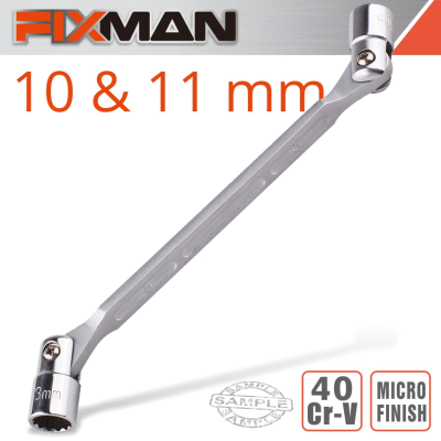 (image for) Fixman Hinged Socket Wrench 10x11mm
