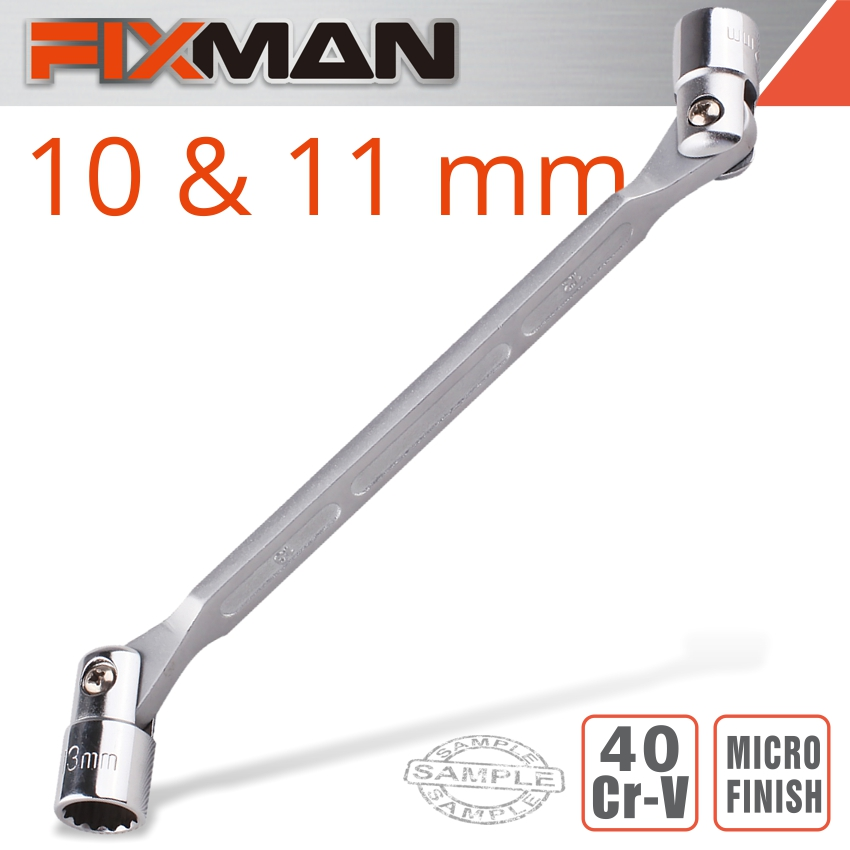 (image for) Fixman Hinged Socket Wrench 10x11mm