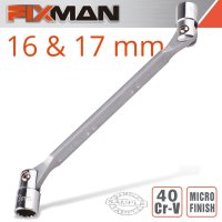 (image for) Fixman Hinged Socket Wrench 16x17mm