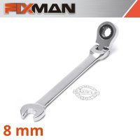 (image for) Fixman Flexible Ratchet Combination Wrench 8mm