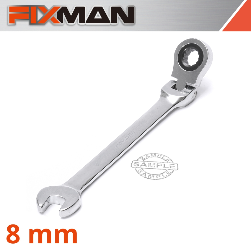 (image for) Fixman Flexible Ratchet Combination Wrench 8mm