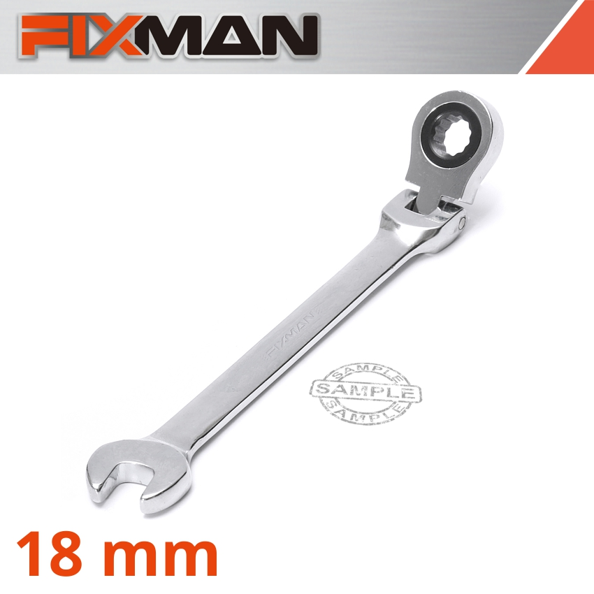 (image for) Fixman Flexible Ratchet Combination Wrench 18mm
