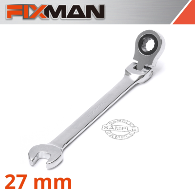 (image for) Fixman Flexible Ratchet Combination Wrench 27mm 72-Tooth