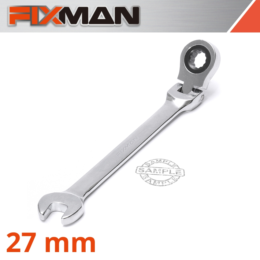 (image for) Fixman Flexible Ratchet Combination Wrench 27mm 72-Tooth