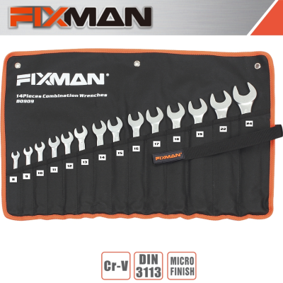 (image for) Fixman 14pcs Combination Spanner Set 8mm - 24mm