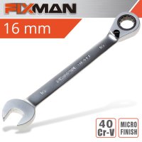 (image for) Fixman Reversible Combination Ratcheting Wrench 16mm
