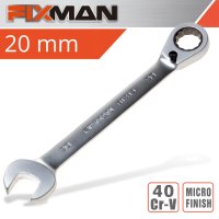 (image for) Fixman Reversible Combination Ratcheting Wrench 20mm