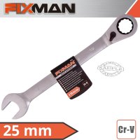 (image for) Fixman Reversible Combination Ratcheting Wrench 25mm