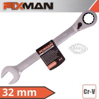 (image for) Fixman Reversible Combination Ratcheting Wrench 32mm