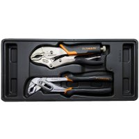 (image for) Fixman Tray 2 Piece Plier Set Groove Joint Pliers 10' And Lock Grip Pl