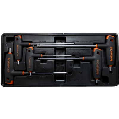 (image for) Fixman 5-pc L-handle Hex Keys W-ball Head 3-4-5-6-8mm