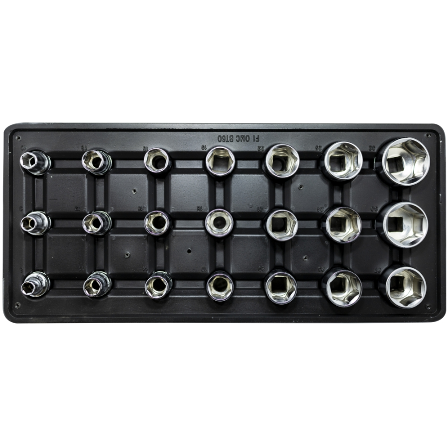 (image for) Fixman Tray 21 Piece 1/2' Drive Sockets