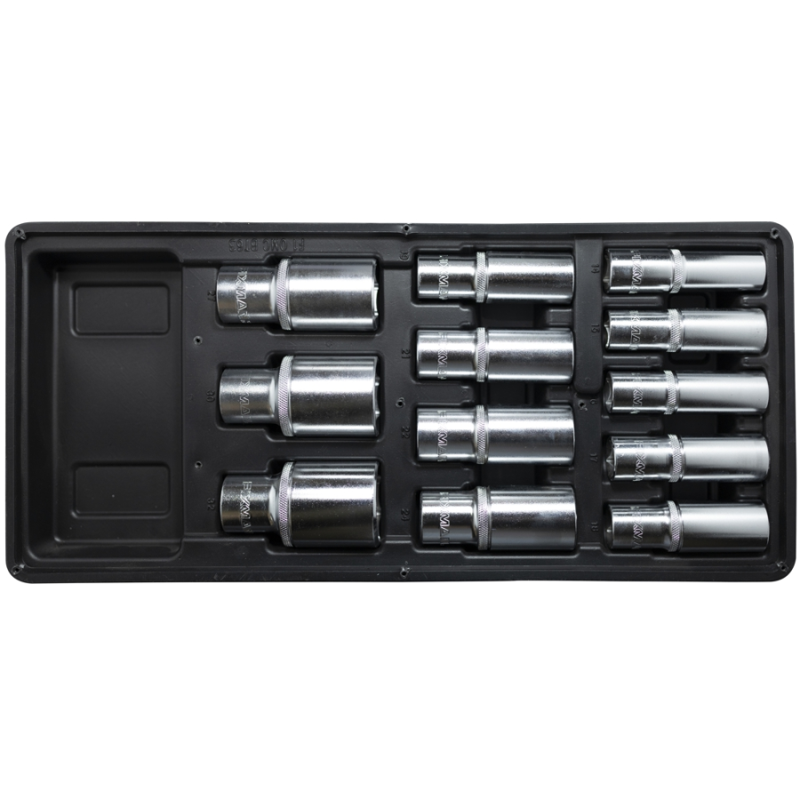(image for) Fixman Tray 12 Piece 1/2' Drive Deep Sockets