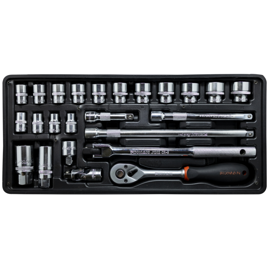 (image for) Fixman Tray 24 Piece 3/8' Drive Sockets And Accessories