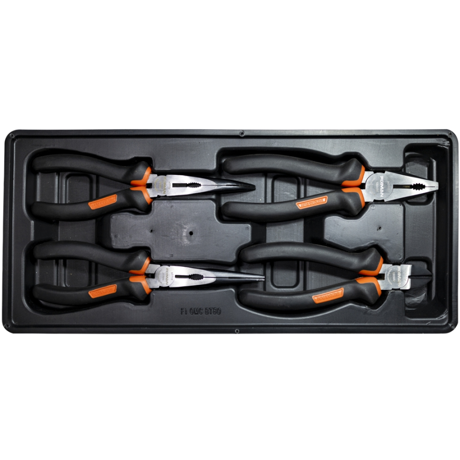 (image for) Fixman 4 Piece Plier Set Cp 7' Dcp 6' Lnp 8' Bnp 8'