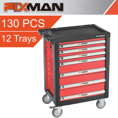 (image for) Fixman F1 Series 130-Piece 7-Drawer Industrial Roller Cabinet on Castors FIX F1RP7-1